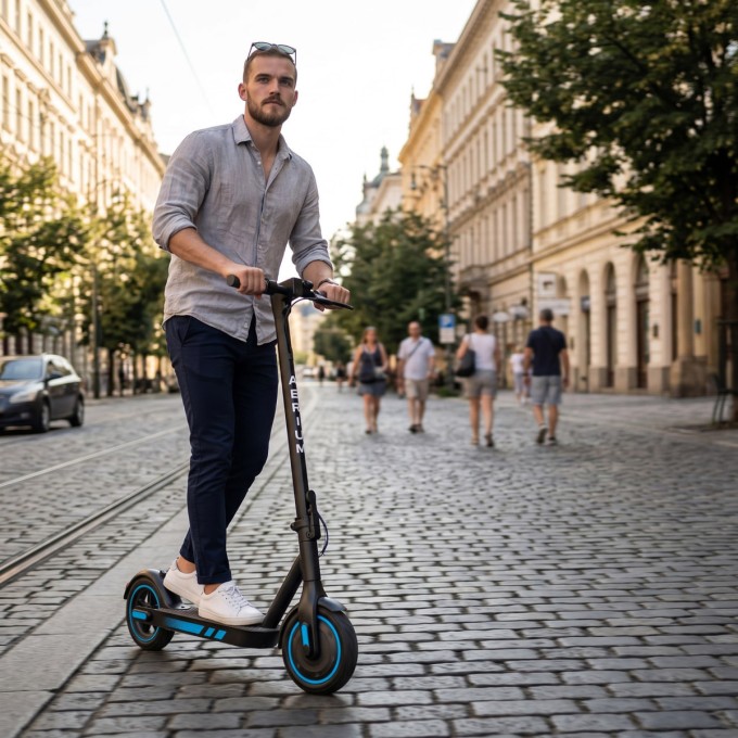Električni romobil AERIUM MaxRide T500 plavi Električni romobil AERIUM MaxRide T500 plavi